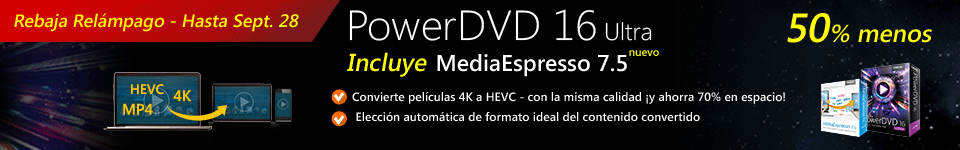 PowerDVD 16 Ultra - Reproductor No. 1 de Medios & Películas